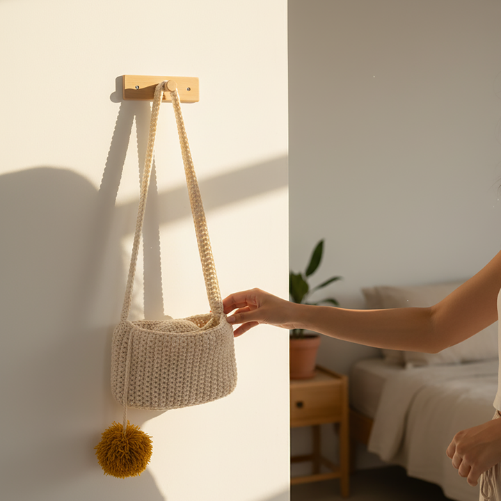 Handmade Crochet Duffel Crossbody Bag