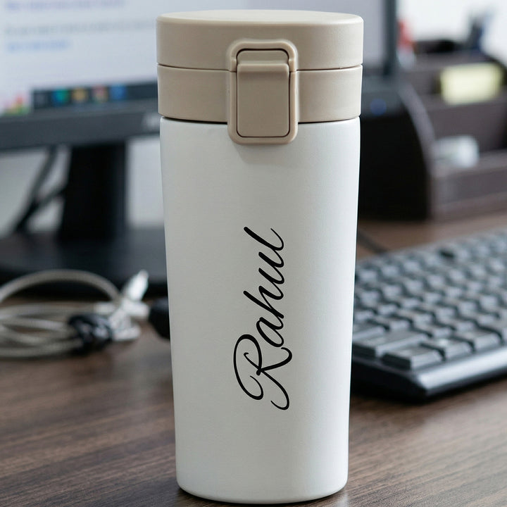 Personalized Engraved Stainless Steel Insulated Water Bottle | 380 ml