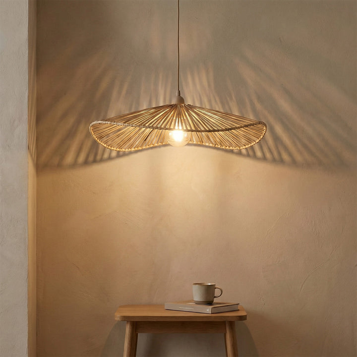 Solane Handwoven Banana Fiber Hanging Lampshade For Home Decor