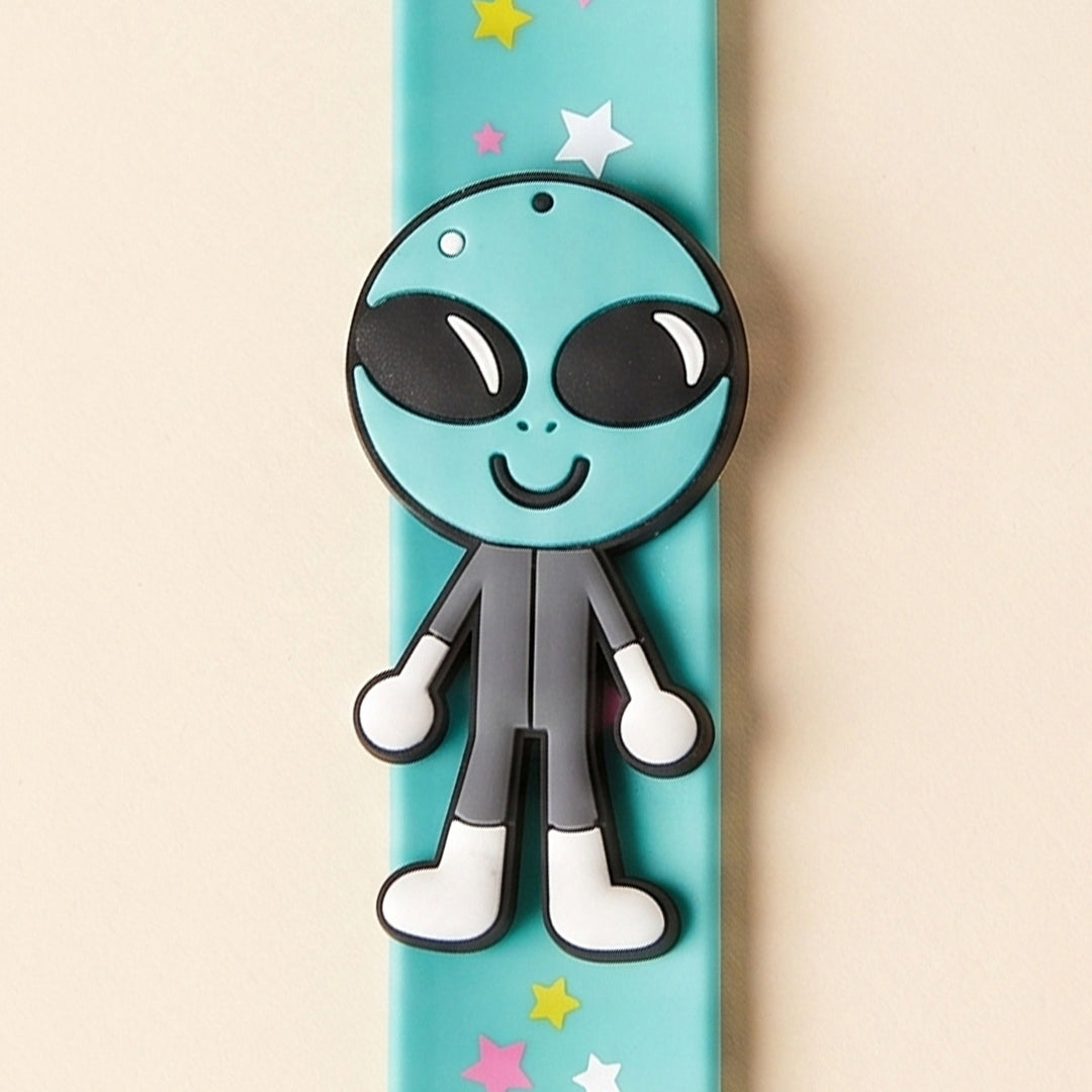 Handmade Alien Silicone Slap Band Rakhi For Kids With Roli Chawal For Brother