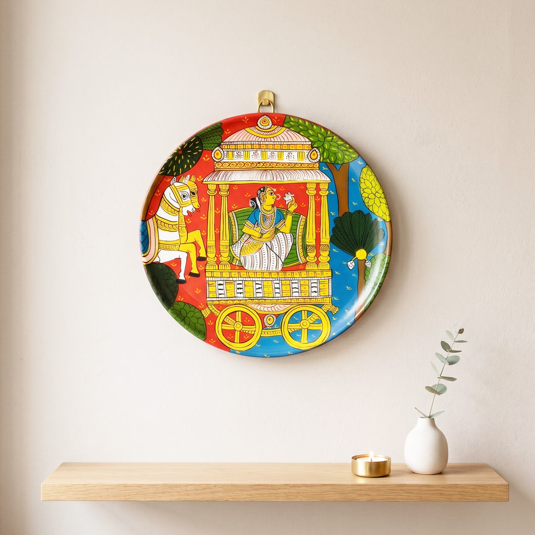Handcrafted Cherial Art Wooden Wall Plate