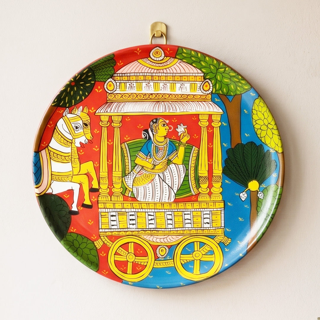Handcrafted Cherial Art Wooden Wall Plate