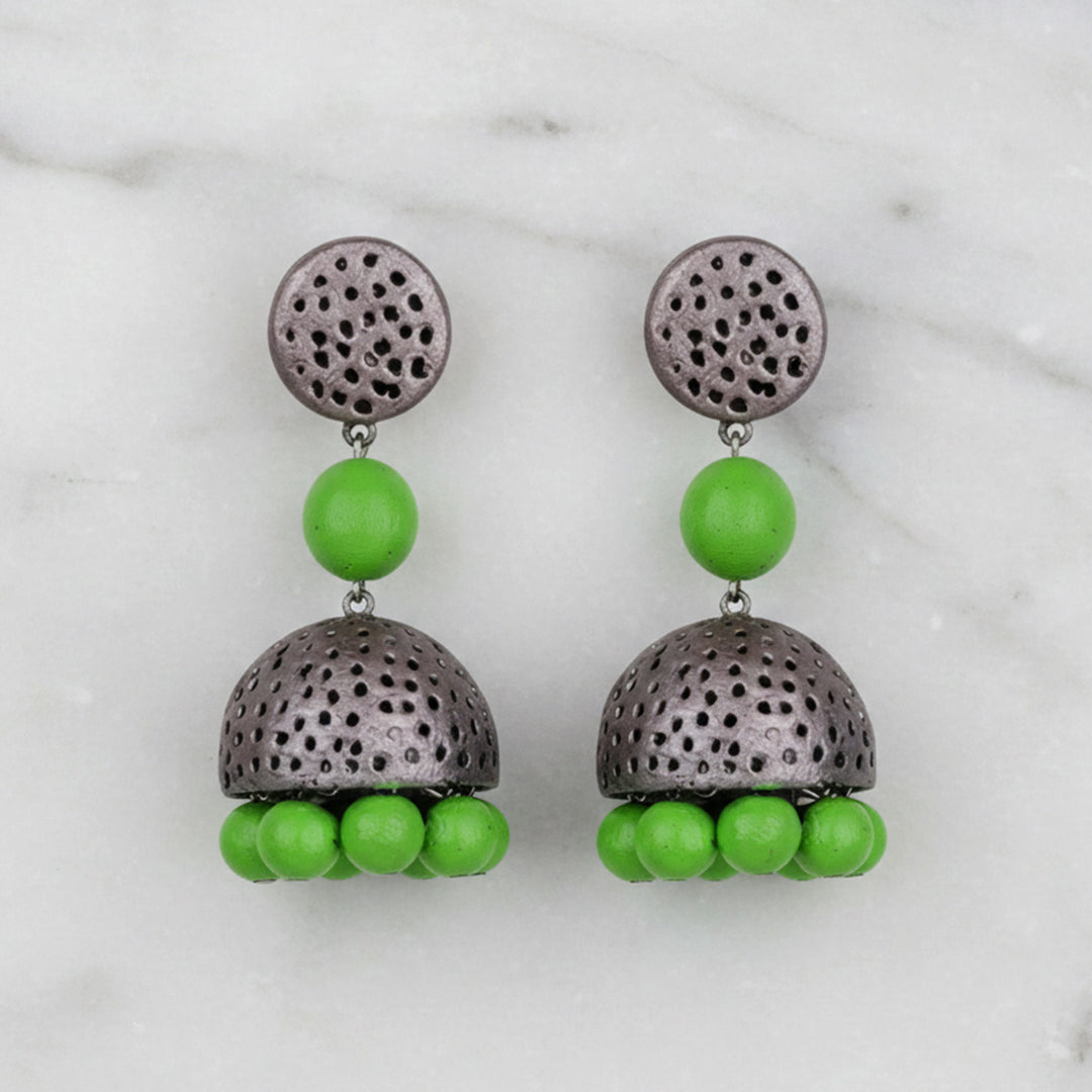 Handmade Boho Pop Terracotta Earrings