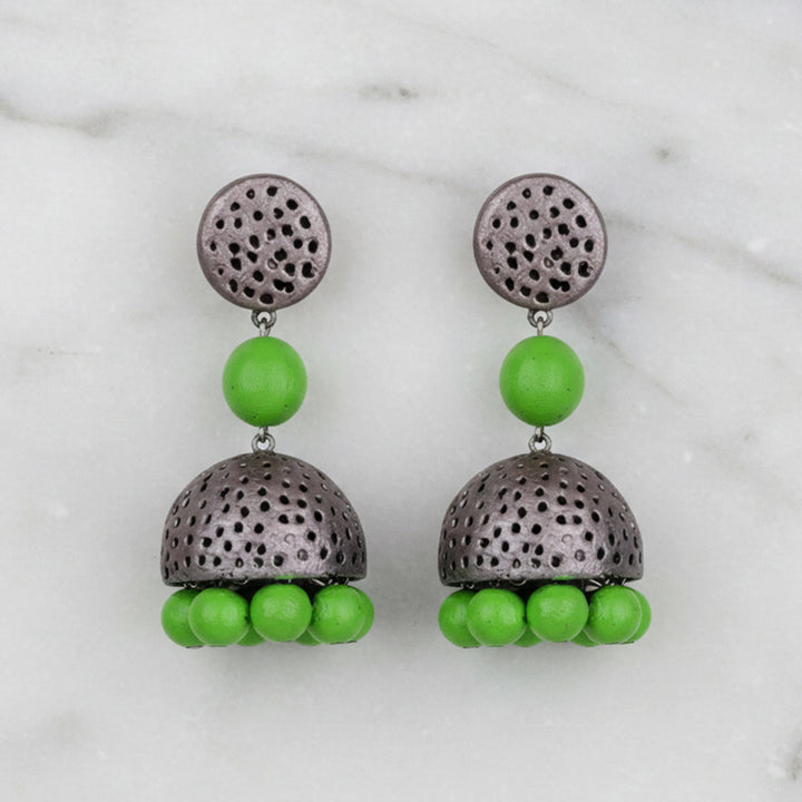 Handmade Boho Pop Terracotta Earrings