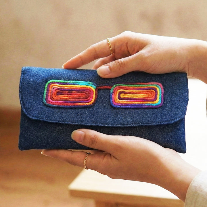 Handmade Dori Work Denim Eyewear Case
