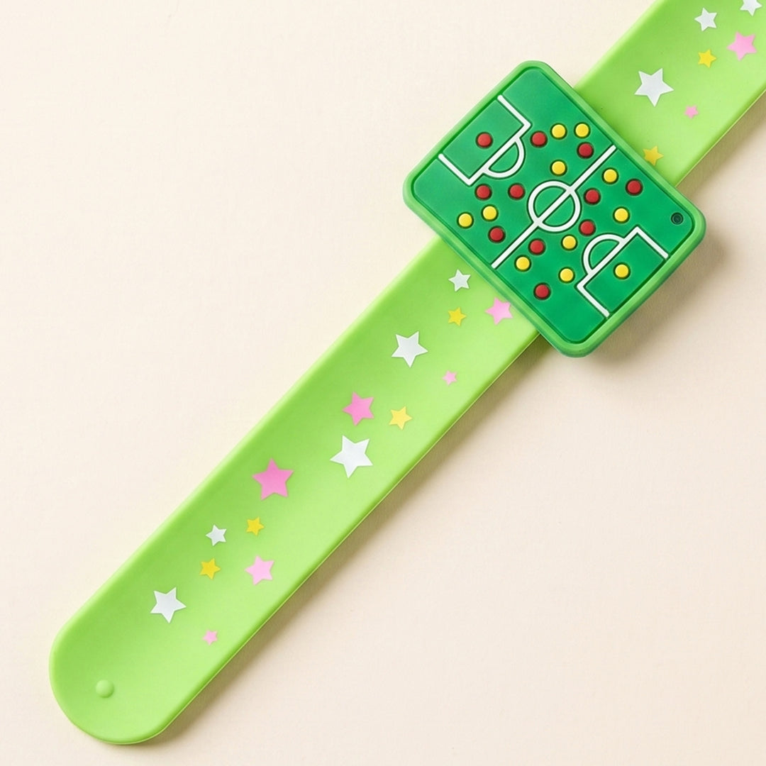Handmade Football Field Silicone Slap Band Rakhi For Kids With Roli Chawal For Brother