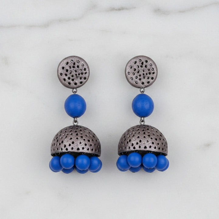 Handmade Boho Pop Terracotta Earrings