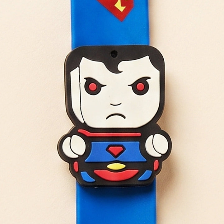 Handmade Superman Face Silicone Slap Band Rakhi For Kids With Roli Chawal For Brother