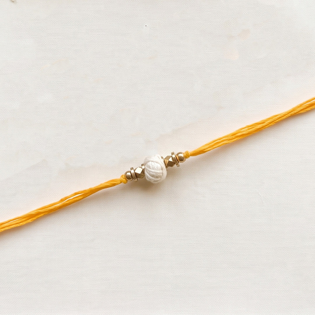 Handcrafted Color Pop Thread Rakhi With Roli Chawal For Brother