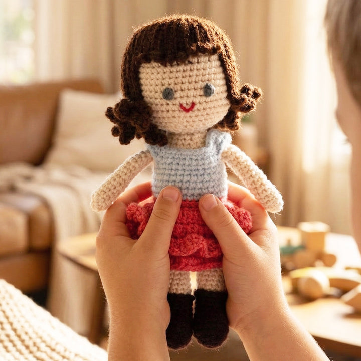 Handmade Cute Crochet Doll For Kids