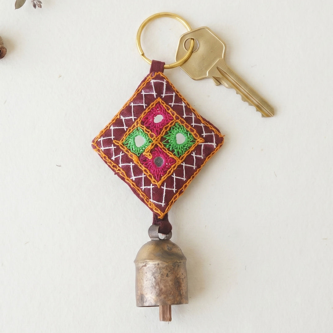 Handcrafted Kutch Embroidery Keychain