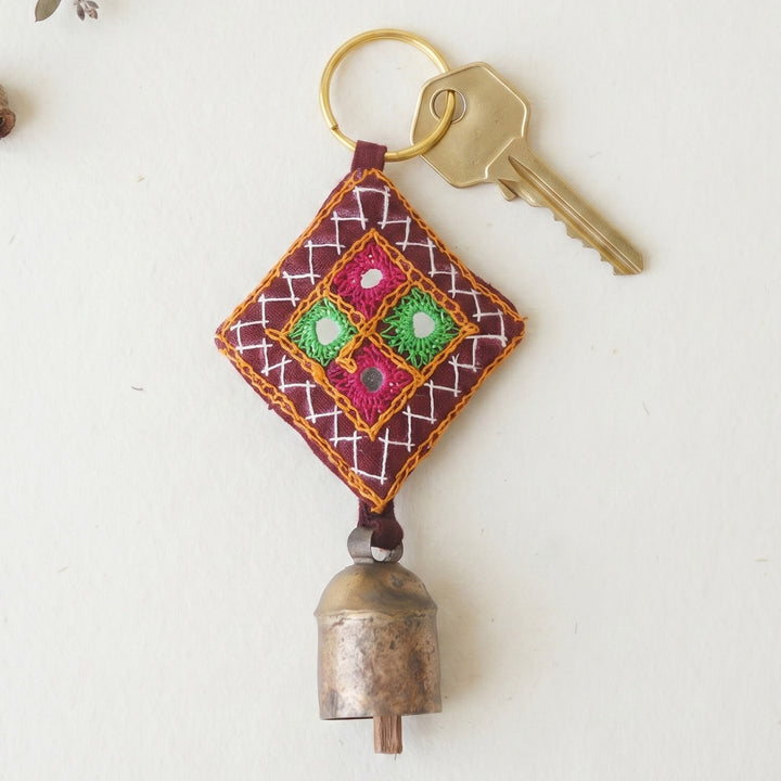 Handcrafted Kutch Embroidery Keychain