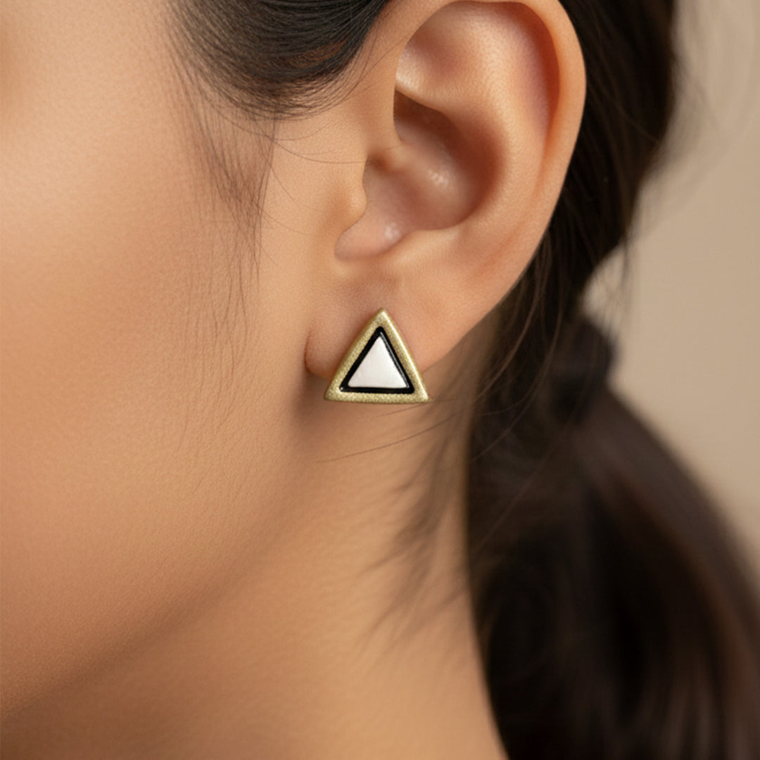6 Pc | Handmade Geometric Terracotta Earrings | Set Of 3