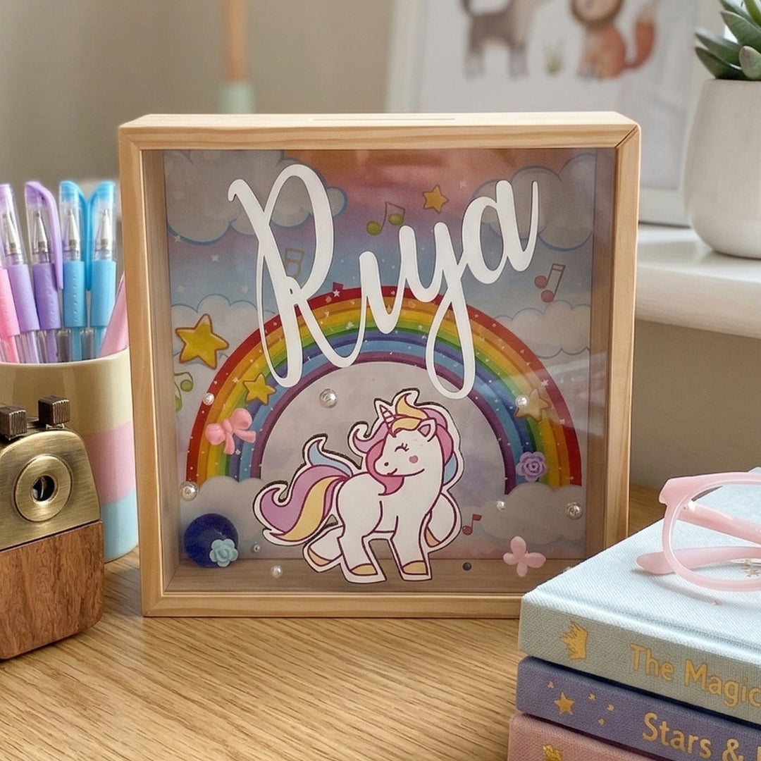 Unicorn Personalized Handmade Acrylic Knicknack Box