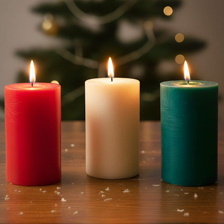 3 Pc | Handmade Noel Trio Soy Wax Scented Candles