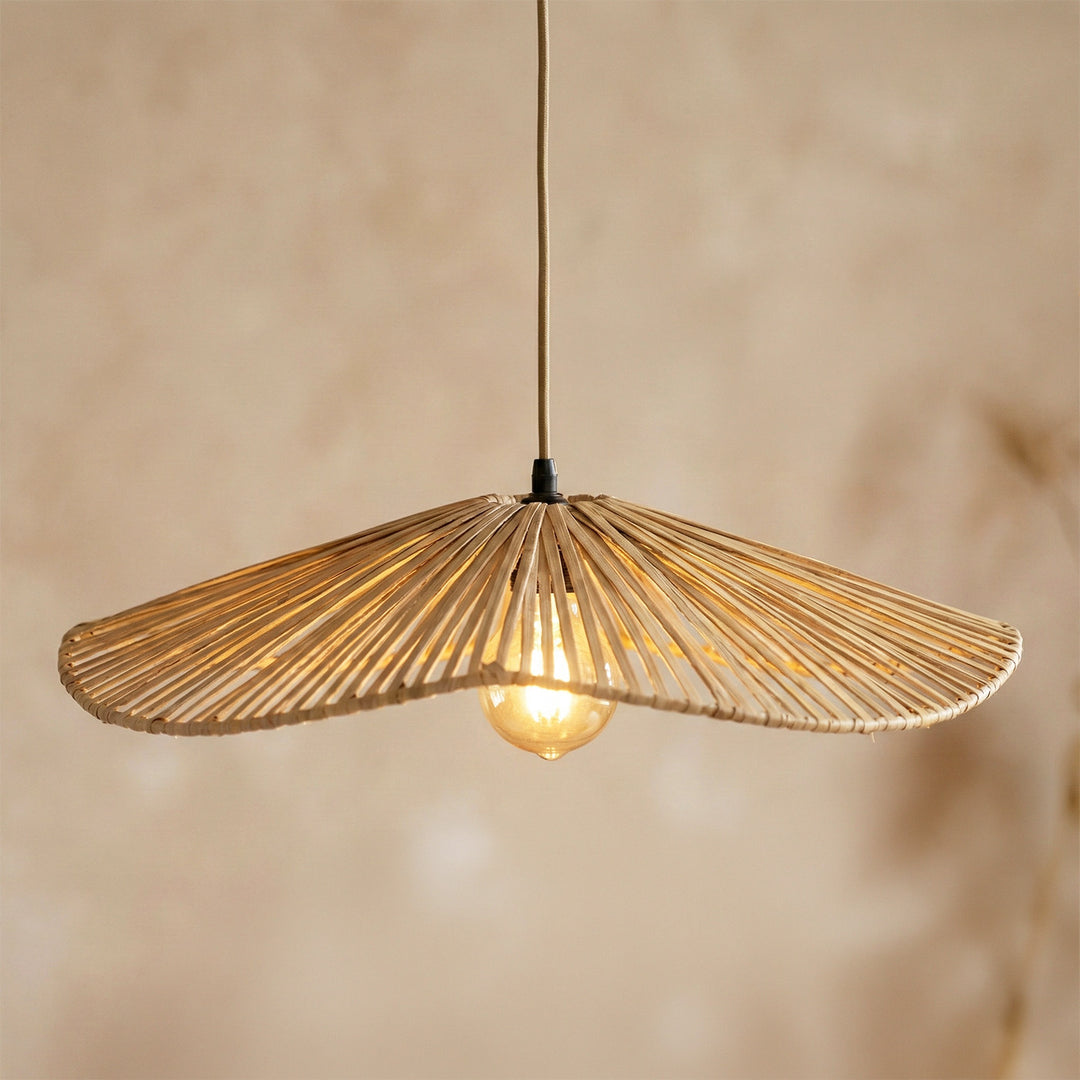 Solane Handwoven Banana Fiber Hanging Lampshade For Home Decor