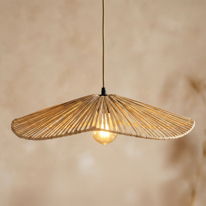 Solane Handwoven Banana Fiber Hanging Lampshade For Home Decor