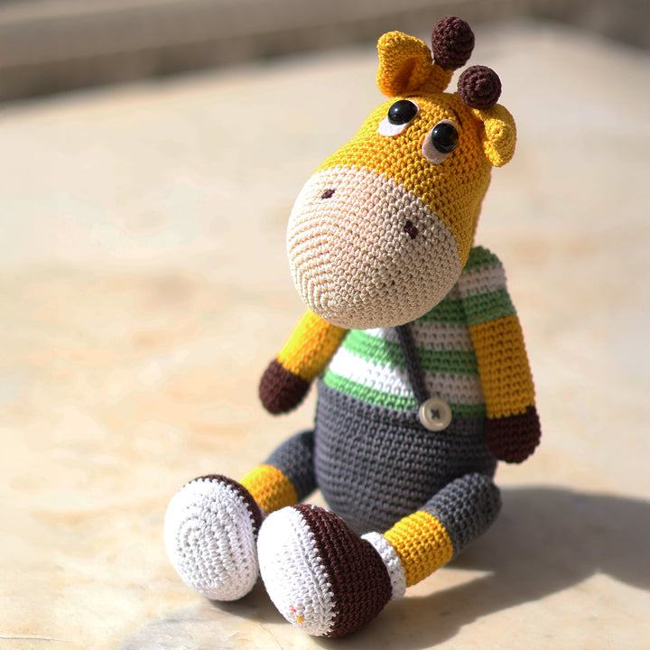 Handmade Crochet Giraffe Toy For Kids