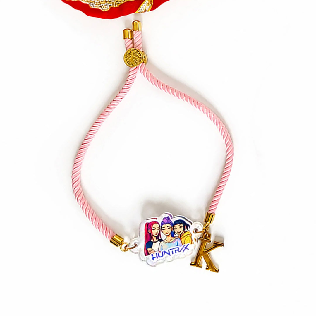 Personalized Adjustable Printed Multi-Theme Charm Bracelet Kids Rakhi For Brother