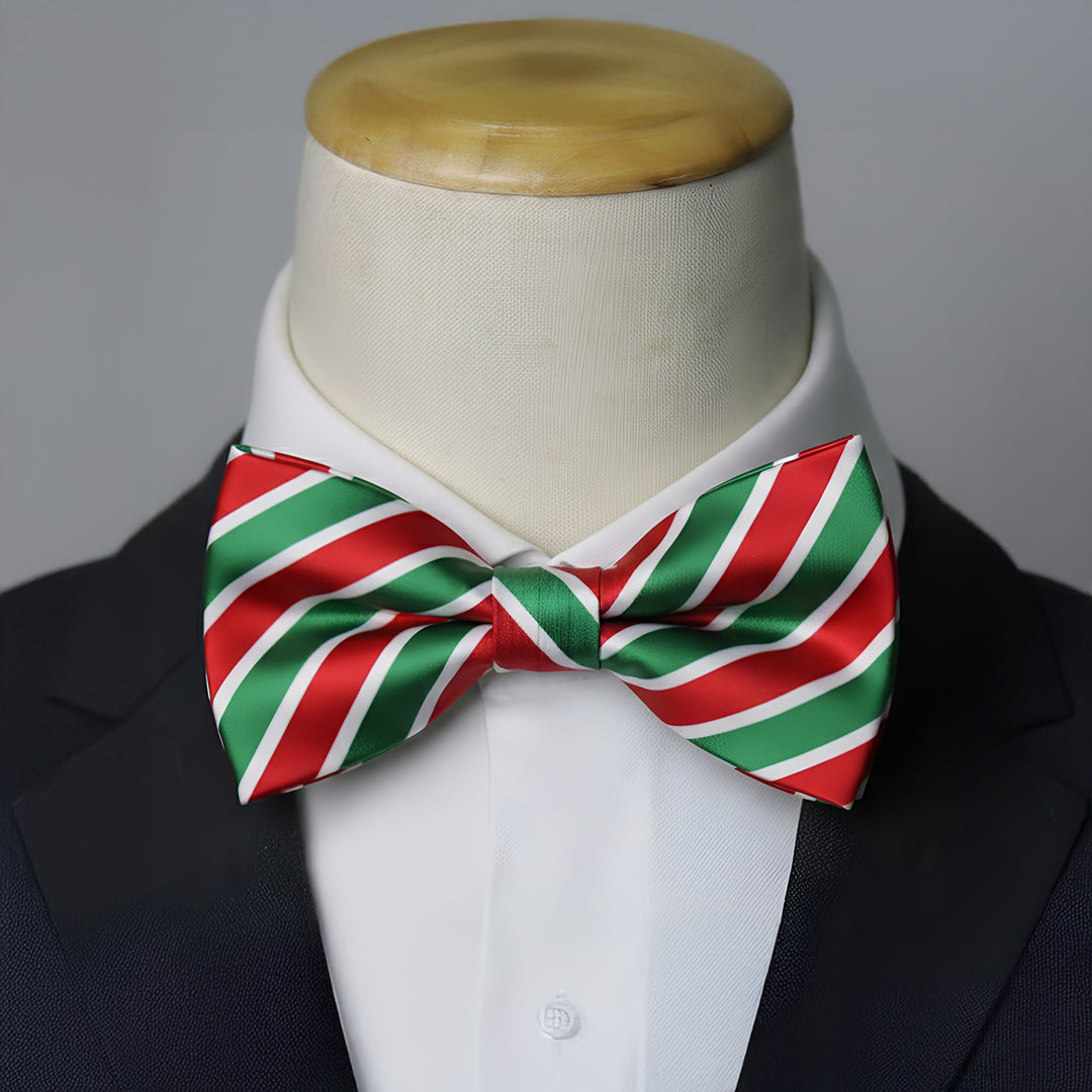 Candy Cane Theme Bow Tie