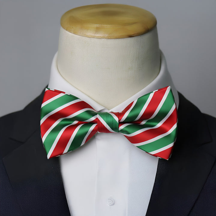 Candy Cane Theme Bow Tie