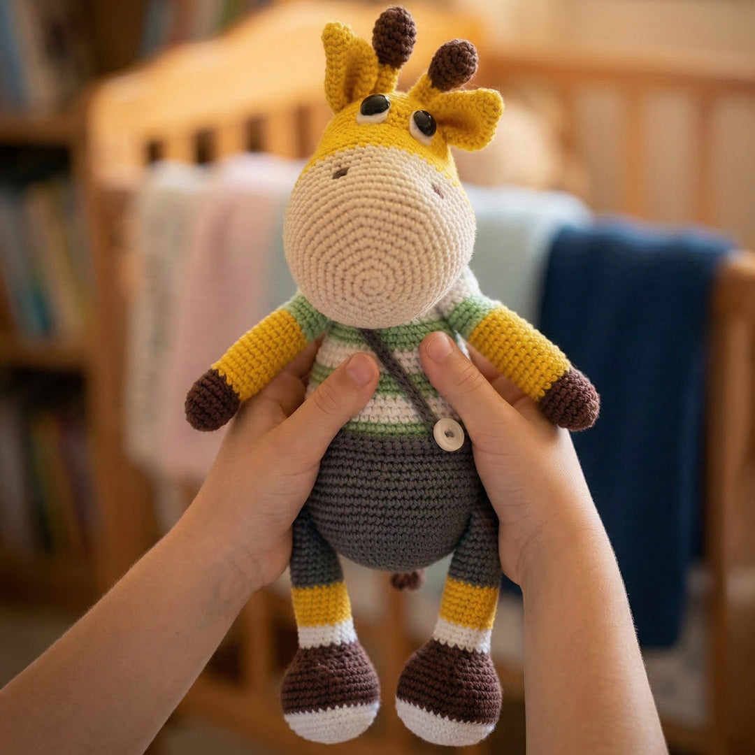 Handmade Crochet Giraffe Toy For Kids