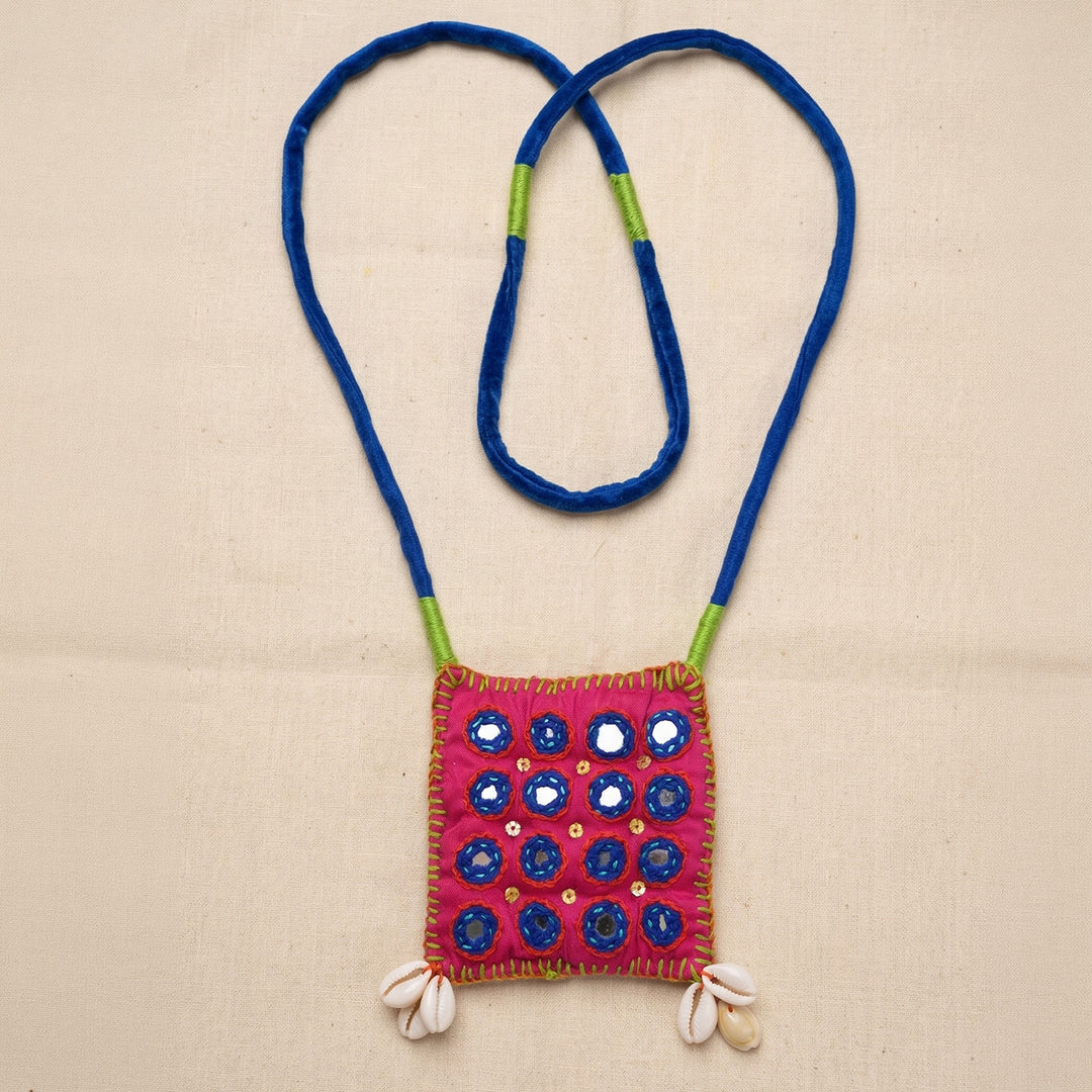 Pink Noor Silk Cotton Neckpiece