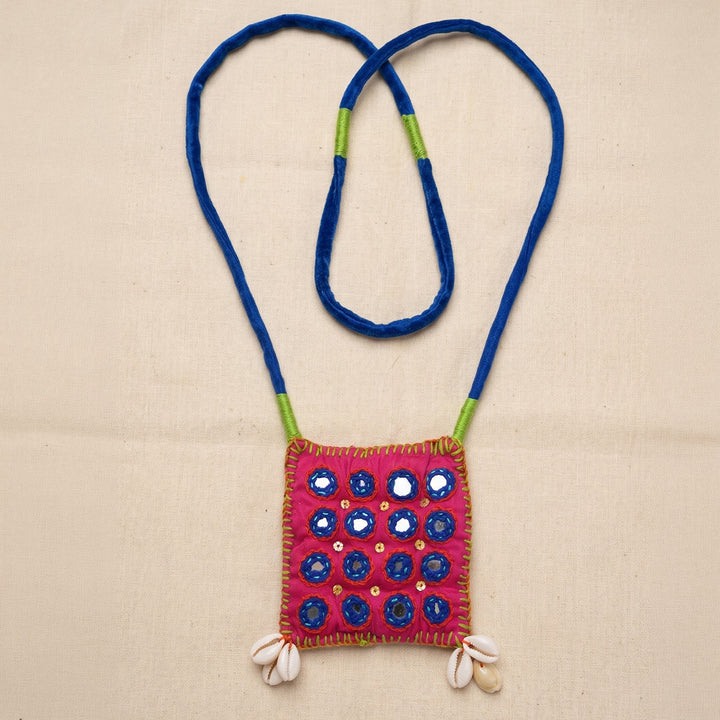 Pink Noor Silk Cotton Neckpiece