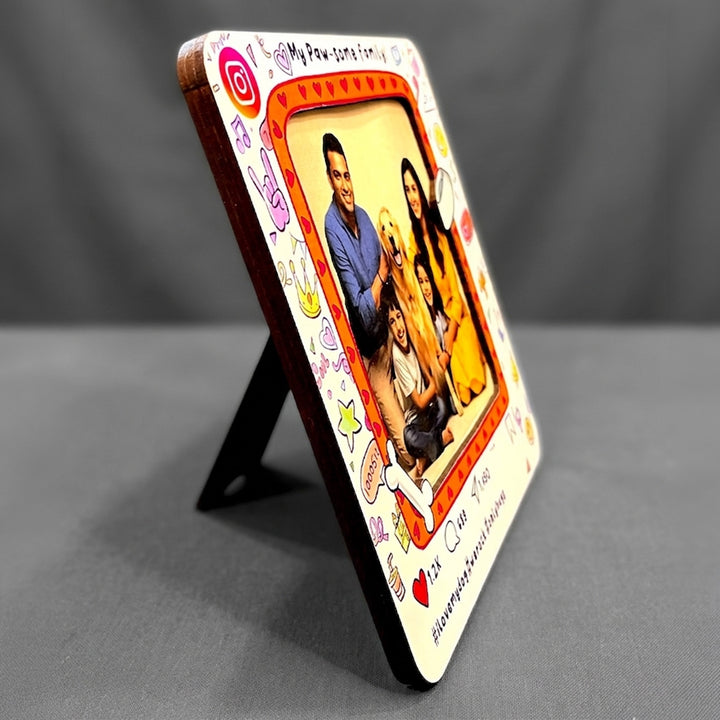 Quirky Square MDF Pet Photo Frame