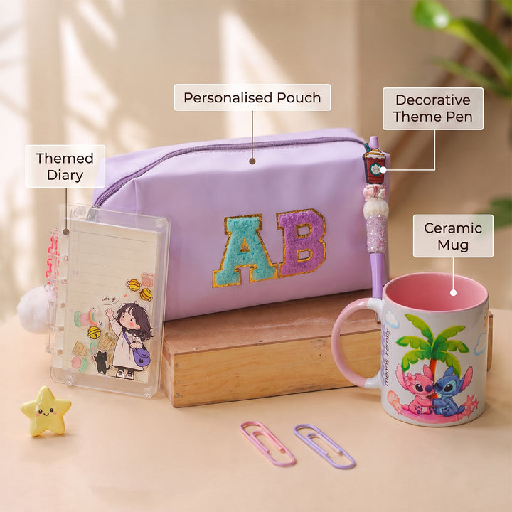 Little Creator Gift Hamper | Personalised Diary, Mug & Stationery Collection For Kids
