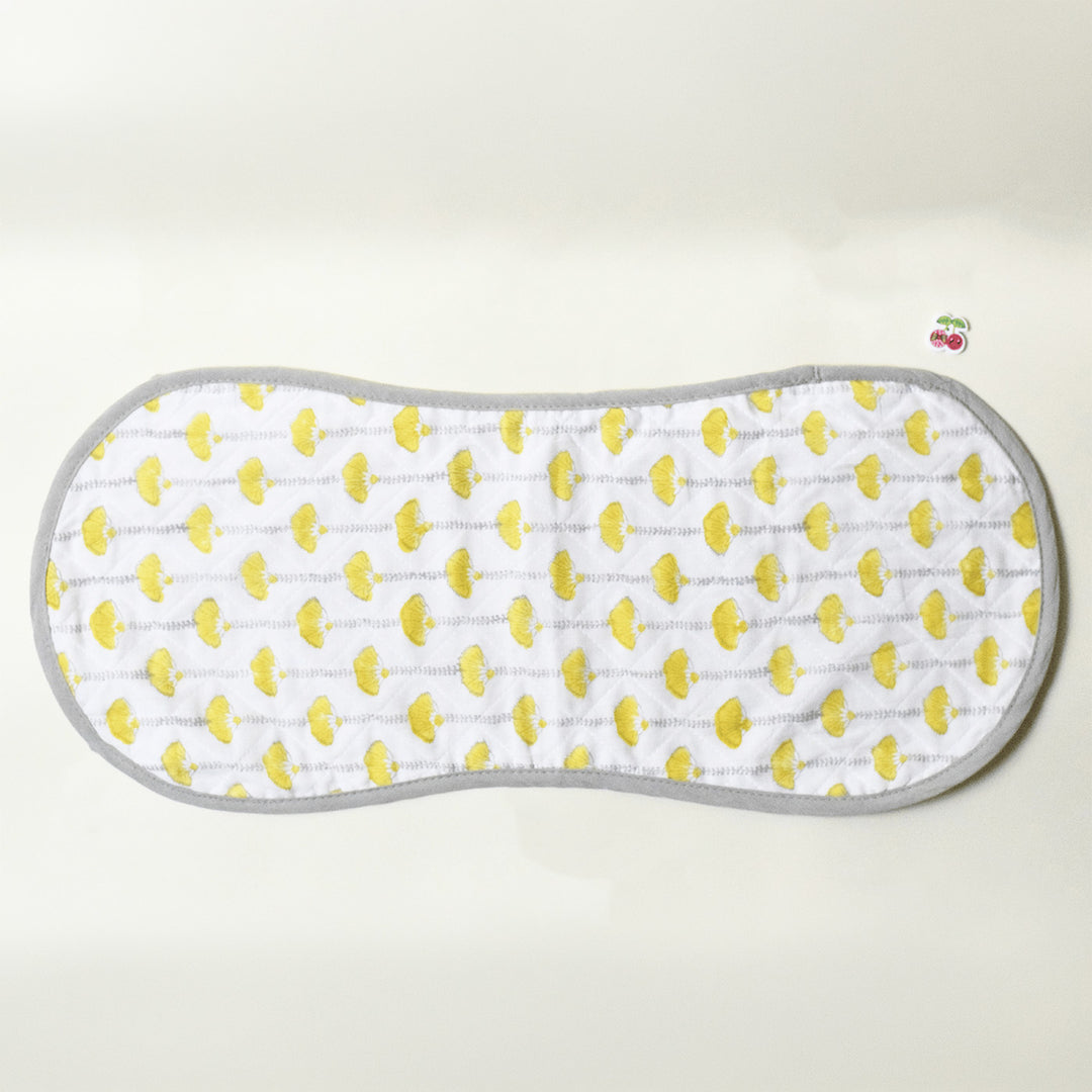 Block Printed Seaside Treasure Burp Cloth