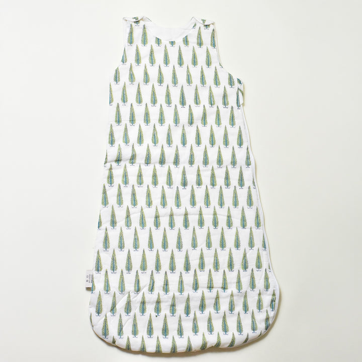 Emerald Canopy Block Printed Sleeping Bag