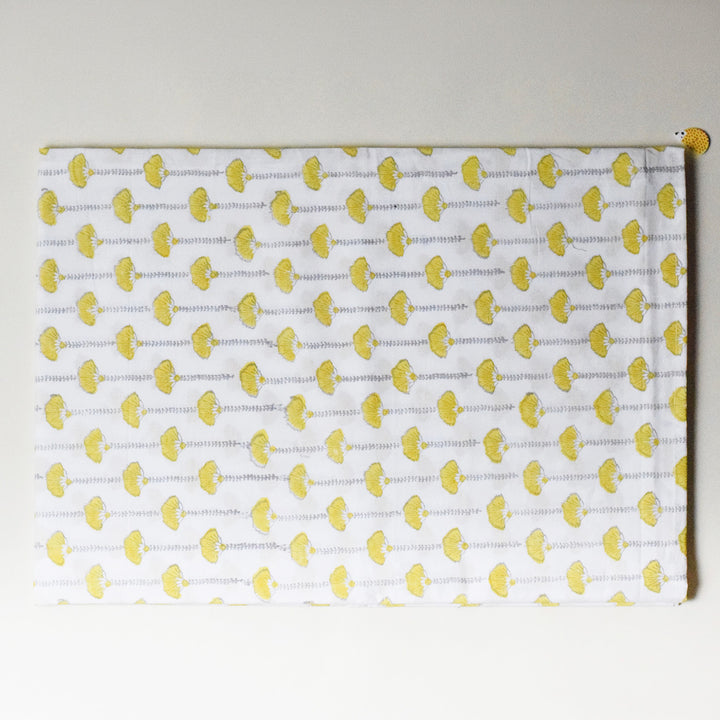 Block Printed Seaside Treasure Crib Sheet