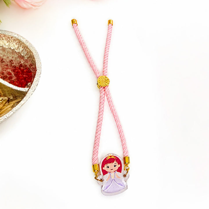 Personalized Adjustable Printed Multi-Theme Charm Bracelet Kids Rakhi For Brother