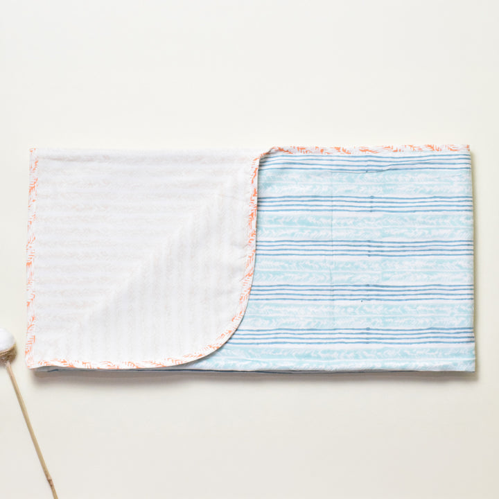 Twinkle Tides Block Printed Premium Cotton Baby Dohar