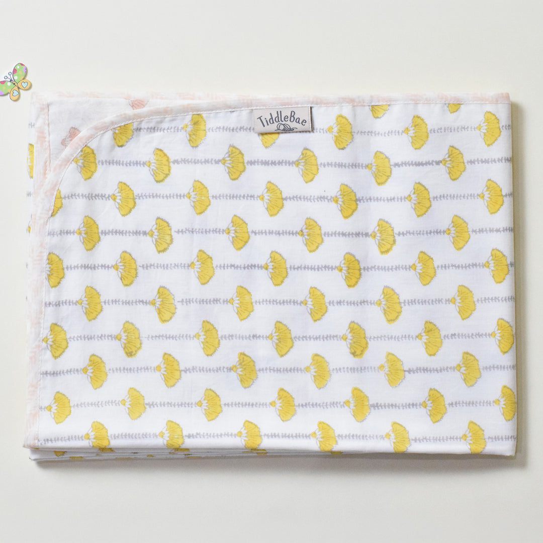 Seaside Treasure Block Printed Premium Cotton Baby Dohar