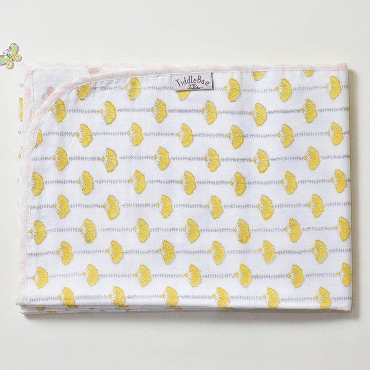 Seaside Treasure Block Printed Premium Cotton Baby Dohar