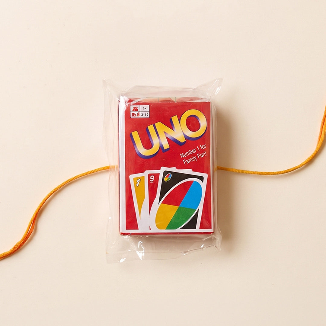 Mini UNO Playing Cards Rakhi With Roli Chawal For Brother