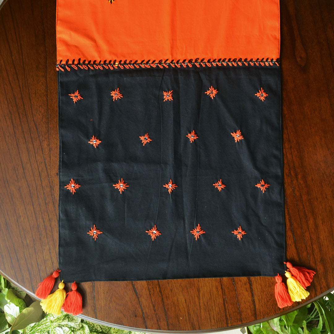 Orange Sienna Cotton Table Runner