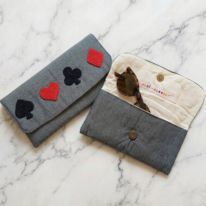 Handmade Dori Work Playing Card Eyewear Case