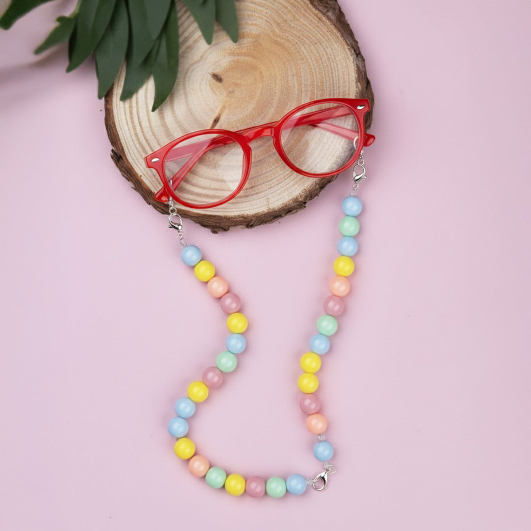Handmade Beaded Multicolor Pastel Spectacle/Eye Glass Chain For Kids