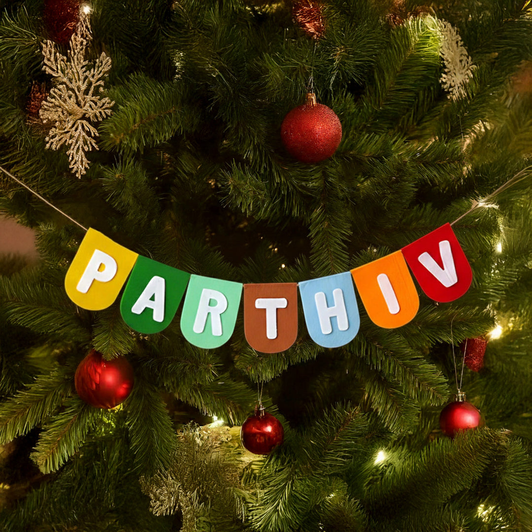 Personalized Multicolor Felt Kids Bunting