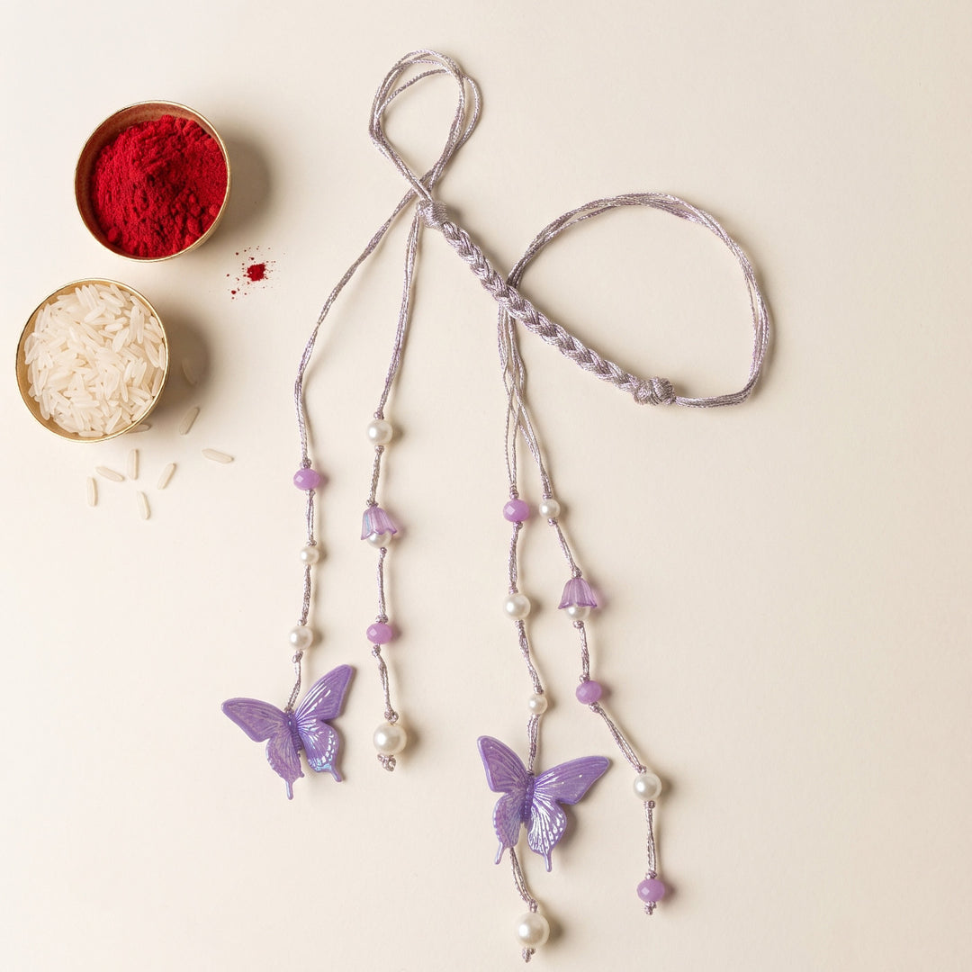 Handmade Butterfly Design Titli Lumba With Roli Chawal For Kids