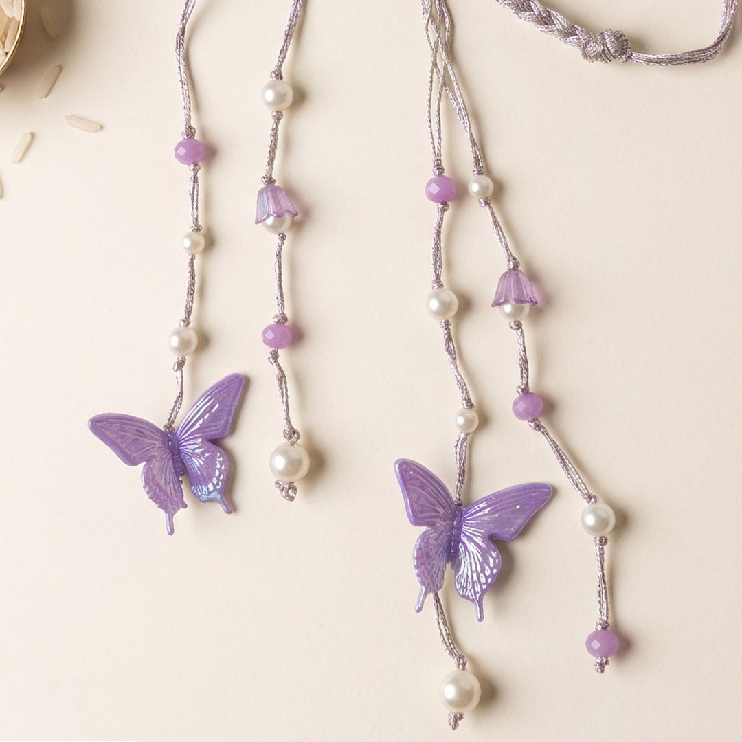 Handmade Butterfly Design Titli Lumba With Roli Chawal For Kids