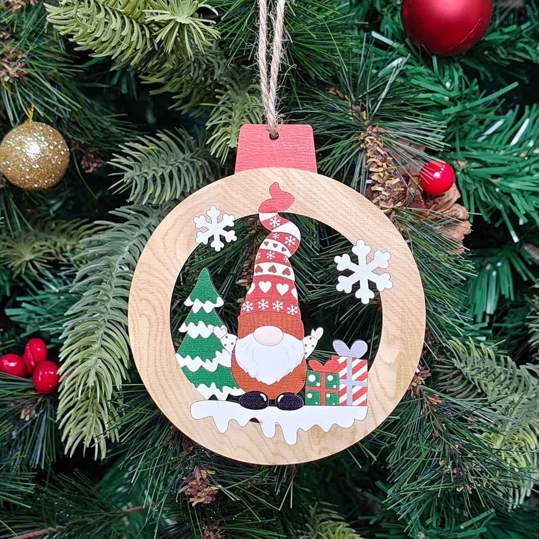 Handmade Gnome Noel Christmas Ornament