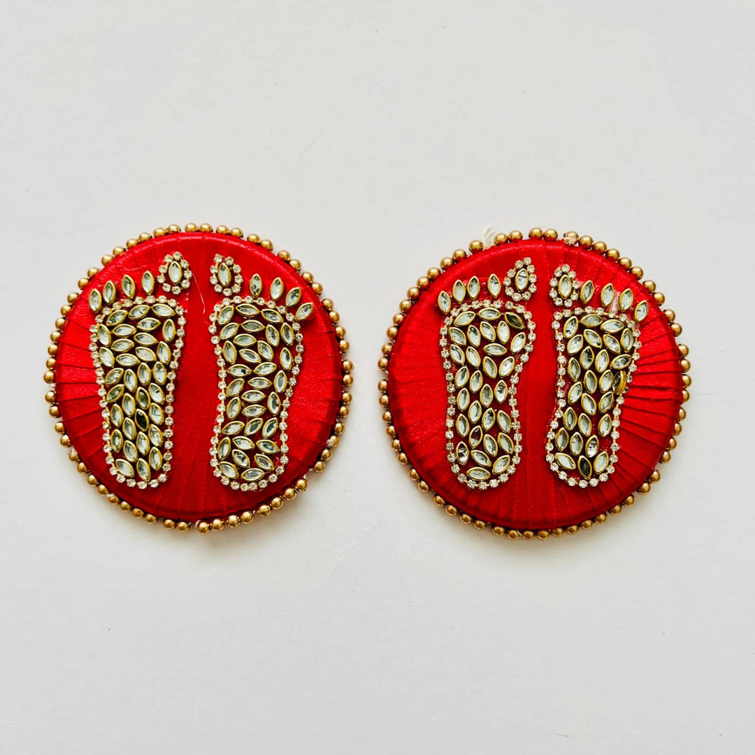 Handmade Beaded Lakshmi Goddess Charan