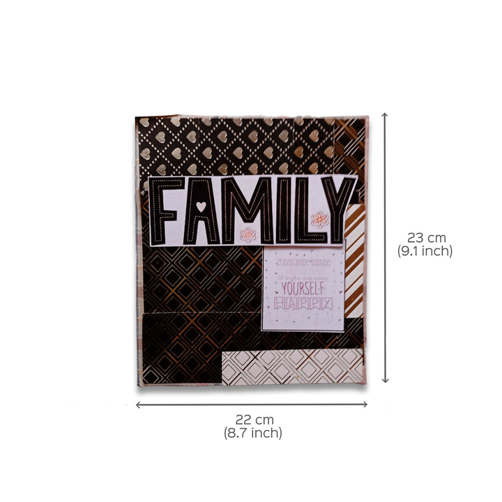 Handcrafted Gold & Silver Embossed Scrapbook Personalized With Your Photos & Messages