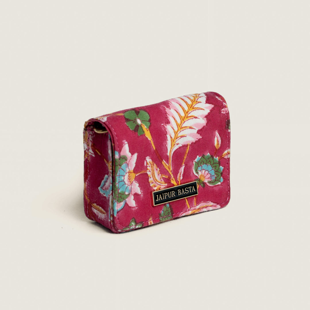 Gulabi Hand Block Printed Jugni Sling Bag