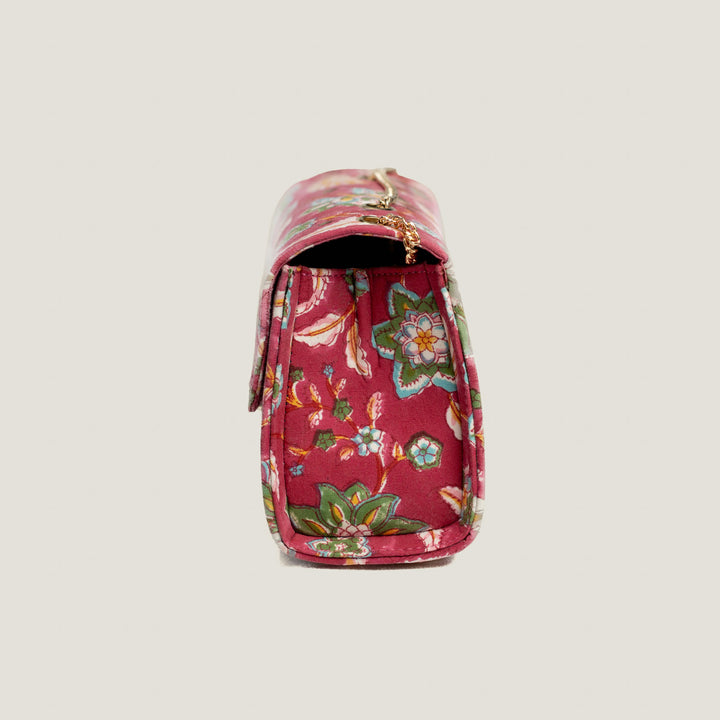 Gulabi Hand Block Printed Satchel Bag