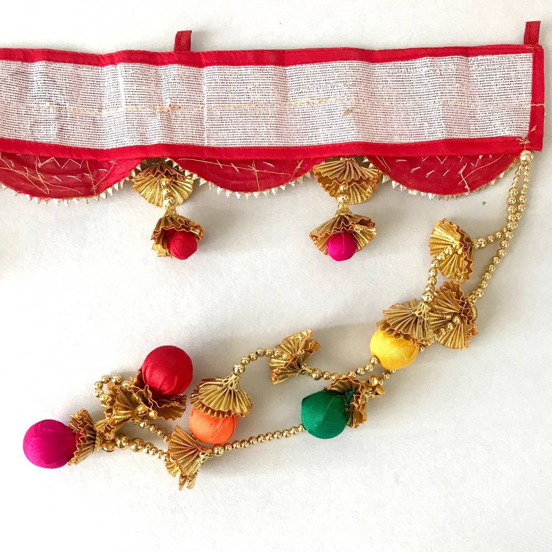 Handmade Gota Patti Semi Circle Geometry Toran